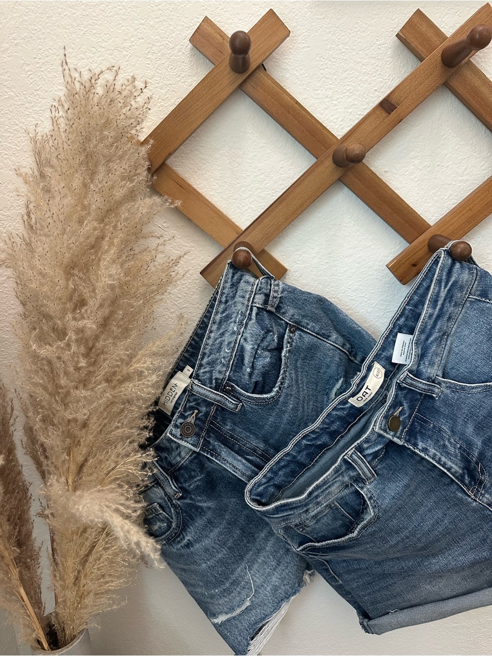 Hidden High-Rise Blue Denim Women’s Shorts